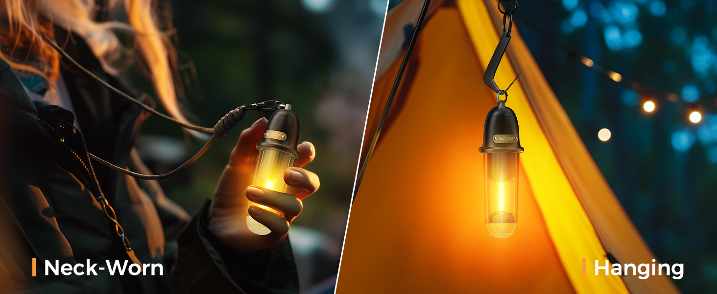 Ліхтар кемпінговий акумуляторний LED Shark з USB, IPX4, 5 кольорів, портативний, для туризму, риболовлі, надзвичайних ситуацій (чорний)