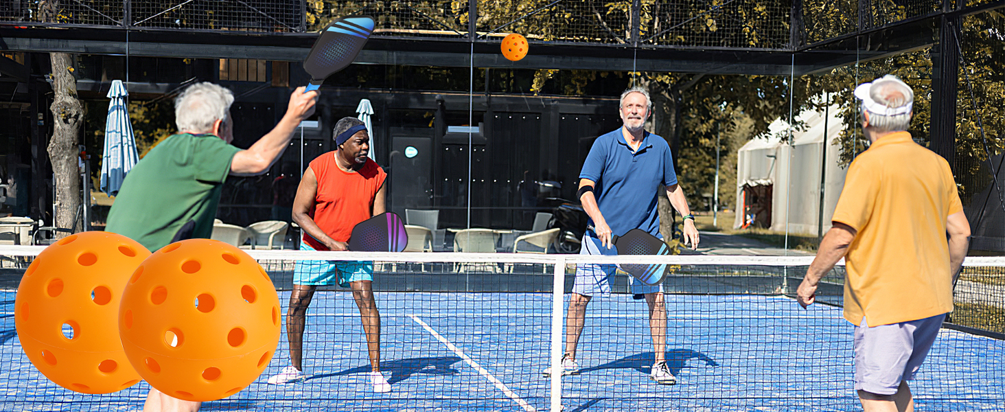 Набір MoKo Pickleball: 2 біти скловолокно, 4 м'ячі, сумка для гравців