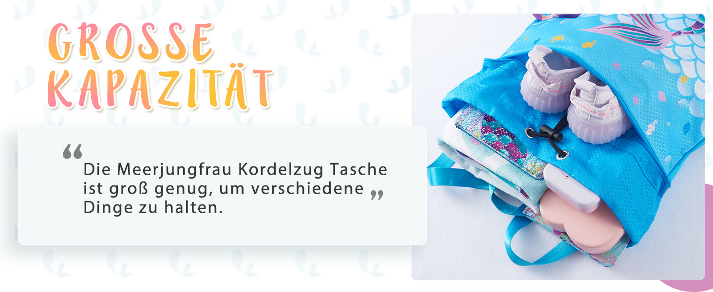 Спортивна сумка для гімнастики WAWSAM з шнурком, 38 × 45 см. Дитяча водонепроникна сумка для плавання, пляжу та покупок, фіолетового кольору