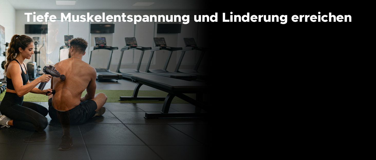 Масажер для м'язів: пістолет для масажу з 10 насадками, 30 швидкостей, для спорту та реабілітації