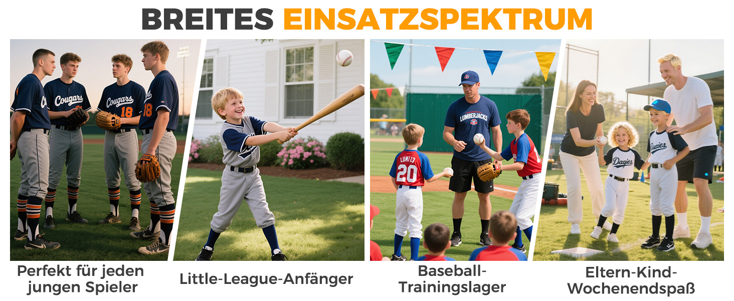 Професійні бейсбольні м'ячі 9 дюймів, ручна робота, дерев'яний/гумовий керн, для дорослих та юнаків, 3 шт.