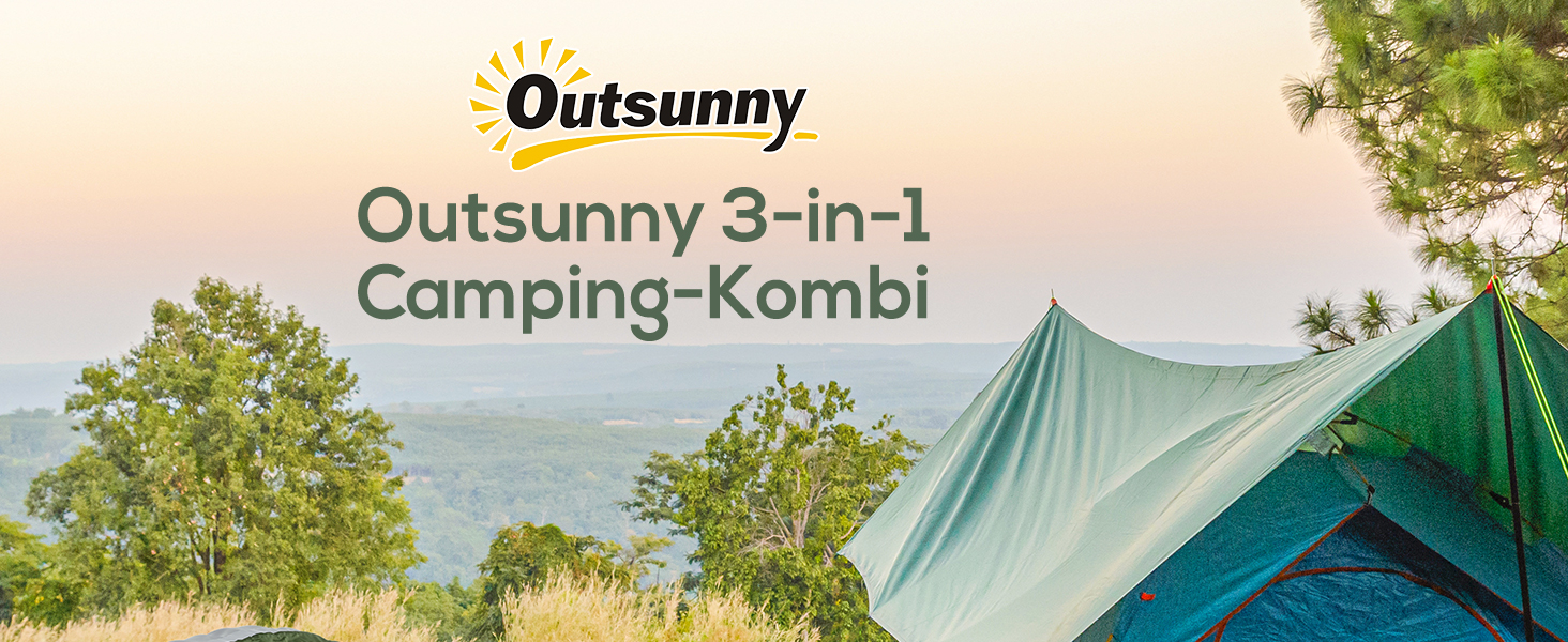 Кемпінгове ліжко Outsunny розкладне з матрацом та подушкою, 193x78 см, до 120 кг, для відпочинку на природі