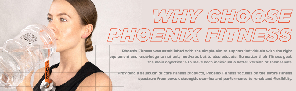 Пляшка для води Phoenix Fitness Унісекс, прозора, 2,2 л Помаранчевий