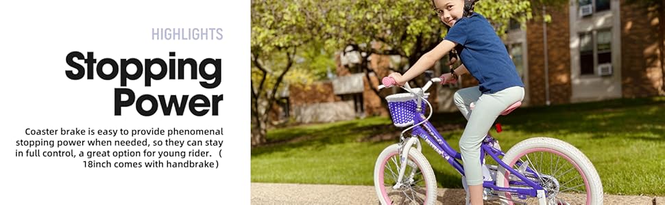 JOYSTAR Fairy - дитяче велосипед 16 дюймів для дівчаток 5-7 років, з стабілізатором та кошиком, ліловий