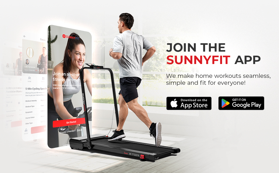 Бігова доріжка Sunny Health & Fitness SF-T722076 з автоматичним нахилом