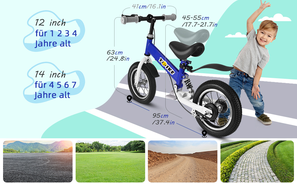 Велосипед YBIKE 2в1, 12-14