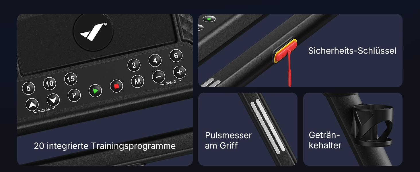 Біговий тренажер MERACH для дому з нахилом 18%, автоматична зміна нахилу, 1-14 км/год, складаний, потужність 3.5HP, розмір 46*120 см, 12 програм, чорний