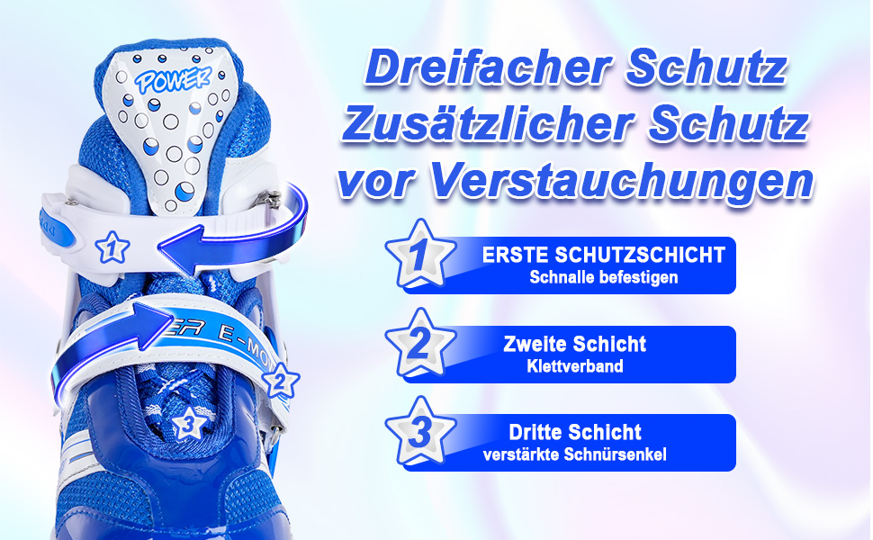 Дитячі ролики JIFAR Inliner Kinder з регульованим освітленням, розміри 30-33, 34-37, для хлопчиків та дівчаток, блакитні