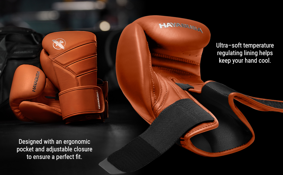 Боксерські рукавички Hayabusa T3 Kanpeki 16 oz, колір Ton-Orange