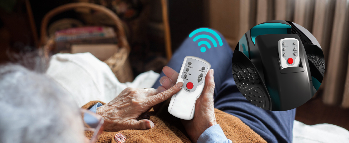 Електричний еліптичний тренажер Amonax, міні крос-тренажер для дому, сидячий велотренажер для людей похилого віку, кардіо тренажер під стіл, сидячий велотренажер з масажем ніг, універсальний розмір