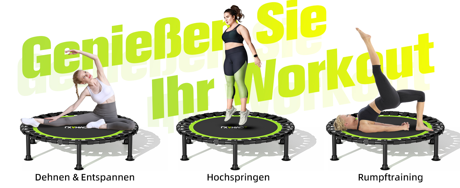 Міні-трамплін складний, 101,6 см, для дорослих та дітей, 204 кг, для занять фітнесом вдома, без ручки