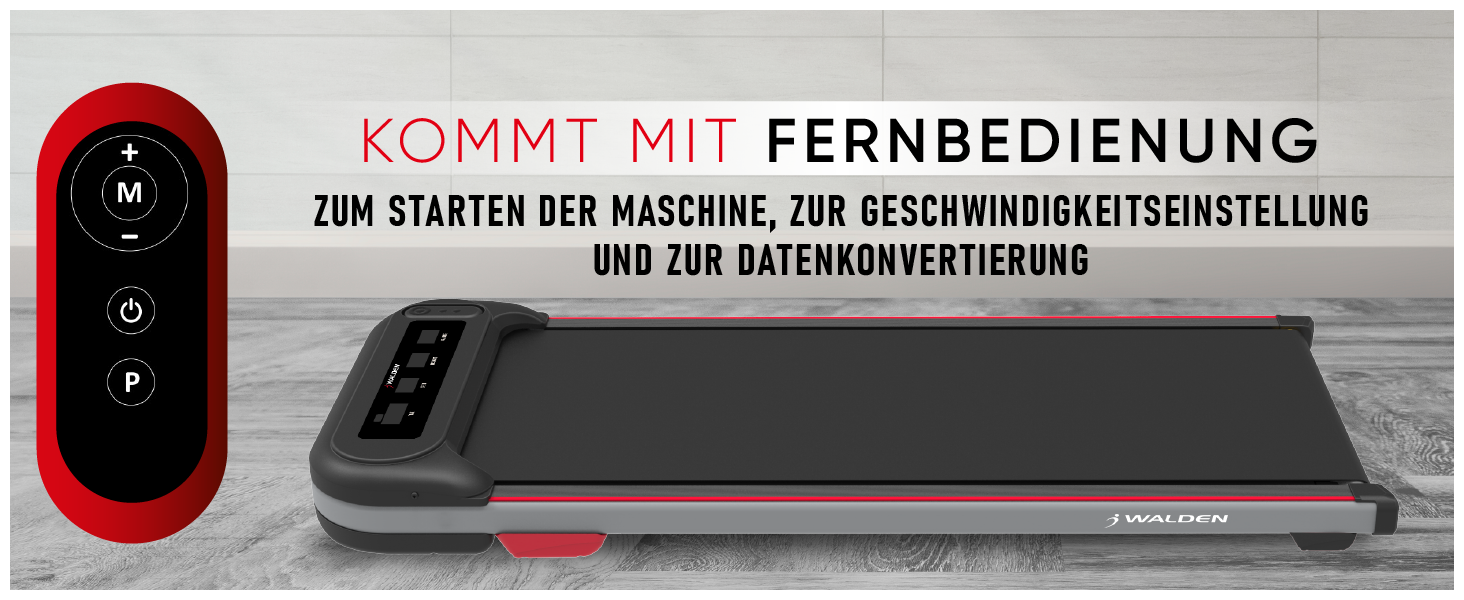Електричний біговий тренажер Walden F2200 для дому та офісу, ультратонкий та вузький