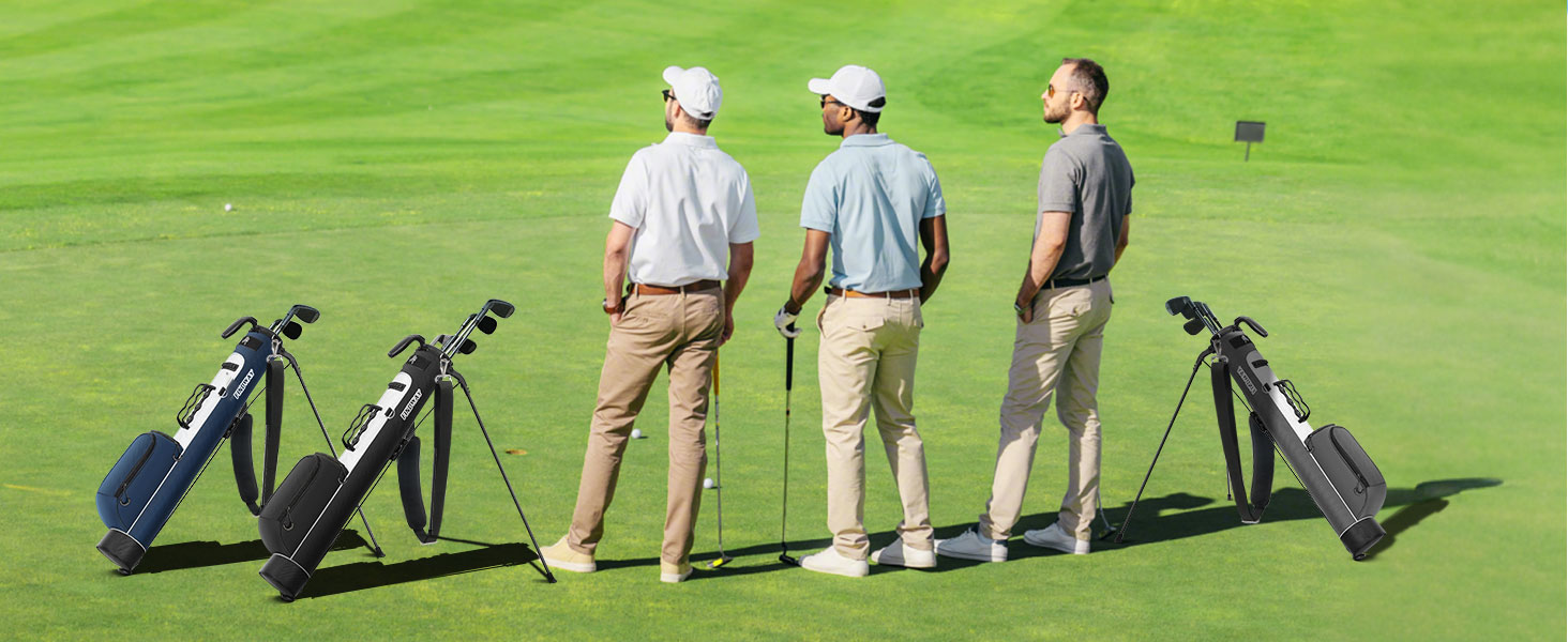 Сумка для гольфу Findway з регульованими плечовими ременями, 2-вегевий роздільник, 2 кишені, легка, для чоловіків та жінок, блакитна