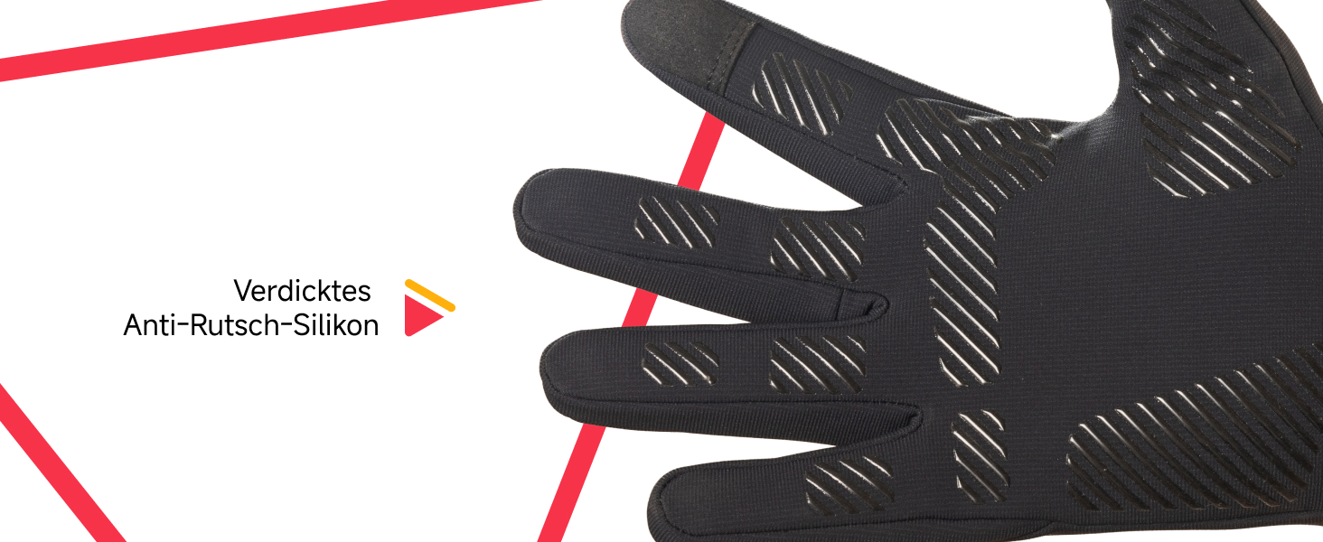 Терморукавички Trendoux для чоловіків та жінок, теплі велорукавички з флісовою підкладкою, сенсорні, водонепроникні, вітрозахисні, з антиковзанням, для бігу, їзди на велосипеді, водіння, чорні, XL