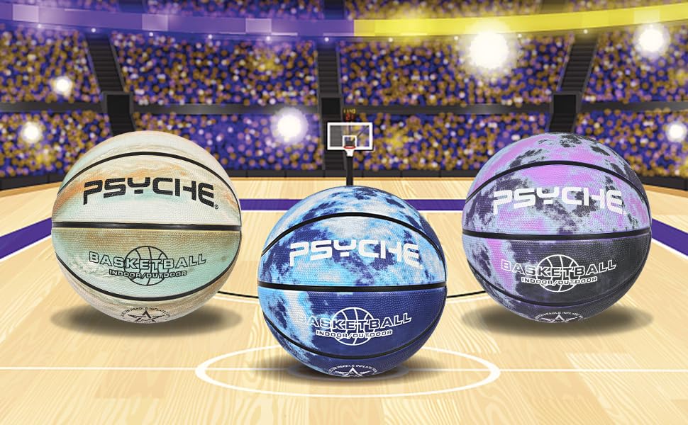 Баскетбольні м'ячі Wuzfully для дітей та дорослих, для гри в приміщенні та на вулиці, фіолетовий колір