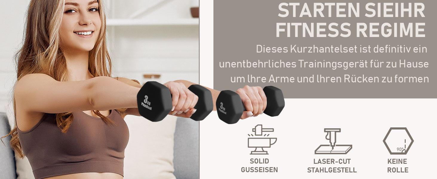 Набір гантелей KurzhanTel-Set 30 кг з підставкою для домашніх тренувань та фітнес-залу | Чорний