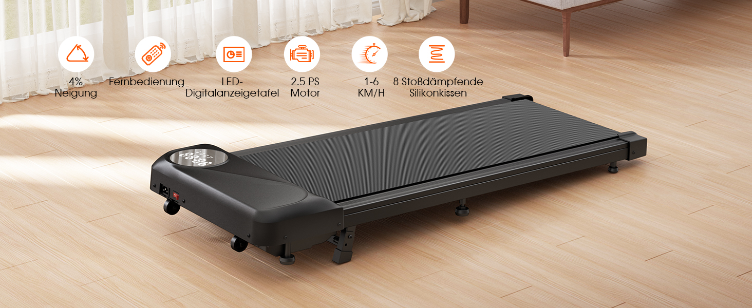 Турніковий стіл THERUN з ручним нахилом та ходунками, 2-в-1, тихе ланцюгове привід, LED-панель, пульт дистанційного керування, для дому та офісу