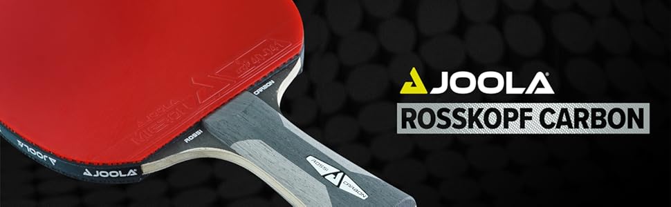 Схвалені JOOLA ITTF професійні ракетки для настільного тенісу INFINITY CARBON, MEGA CARBON і ROSSI CARBON для просунутих гравців і змагань з кишеньковим чохлом для ракетки, Blue Rosskopf Carbon