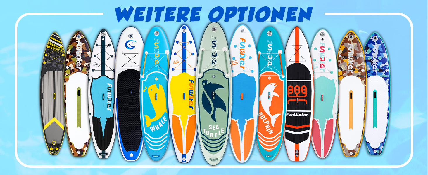 Надувне SUP-борд FunWater: комплект з аксесуарами (весло, насос, рюкзак, лінія, водонепроникний мішок)