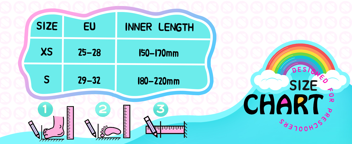 Дитячі ролики SULIFEEL з підсвічуванням для дівчаток та хлопчиків, регульовані, баланс, для початківців, розмір S (29-32 EU)