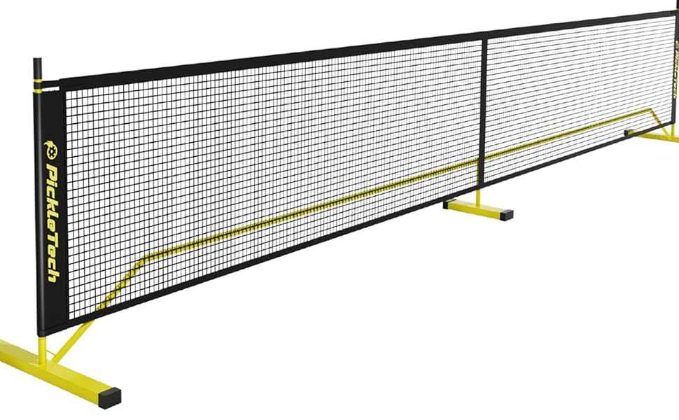 PickleTech PRO Набір для піклболу - професійний комплект з міцною сталевою рамою та PEHD сіткою