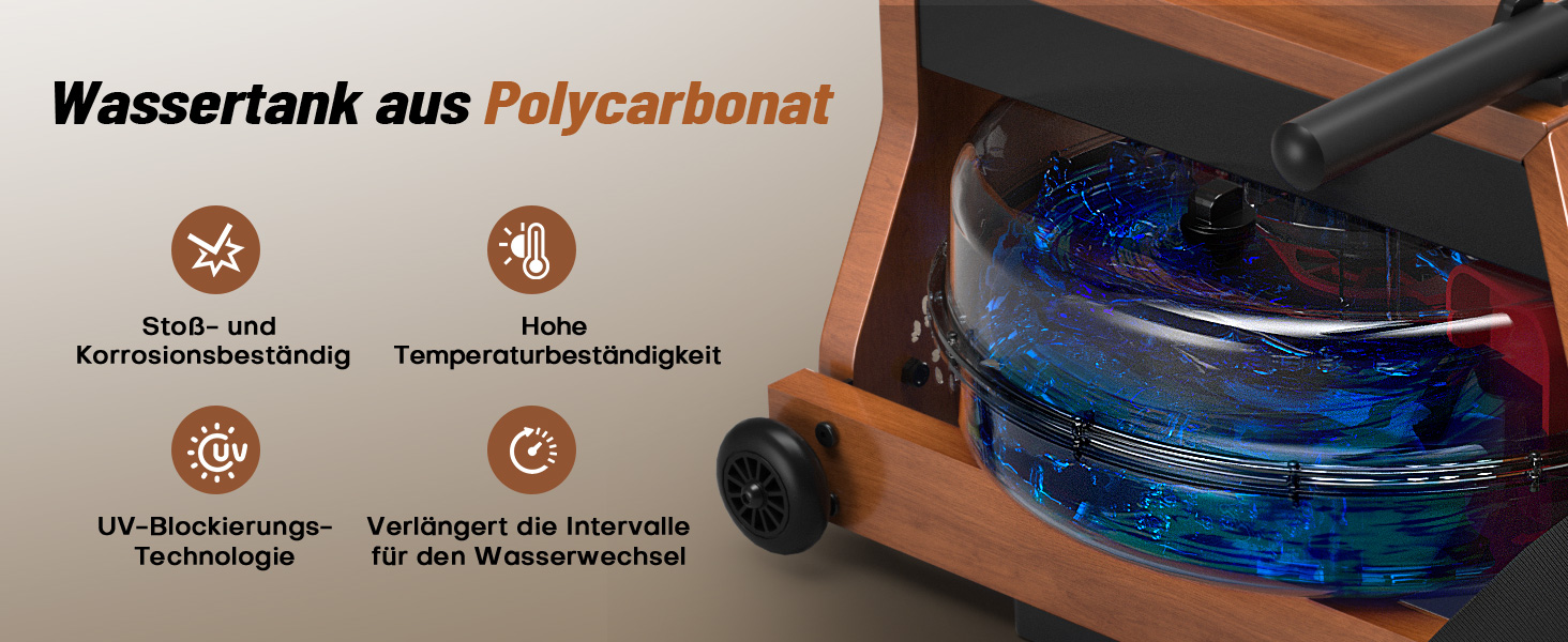 DMASUN Ручний тренажер для дому з магнітним опором, подвійні направляючі, LCD-дисплей, 16 рівнів опору, до 160 кг, вологостійкий (натуральне дерево)