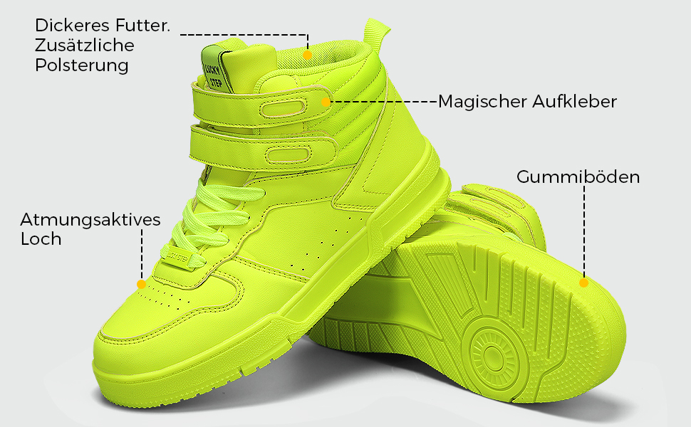 Жіночі баскетбольні черевики Lucky Step з кріпленням на липучці - стильні кросівки з екошкіри білого кольору (38 EU)