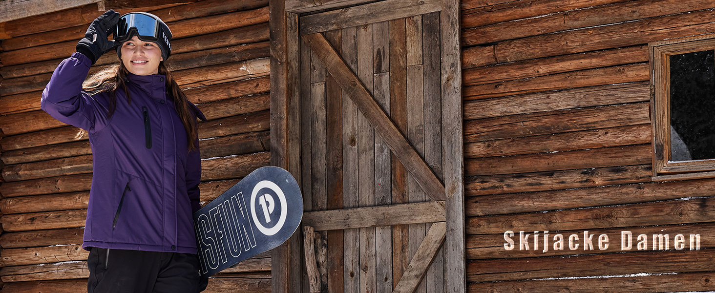 TACVASEN Зимова куртка для жінок, водонепроникна, з флісовою підкладкою, знімний капюшон, для сноуборду та катання на лижах, біла, розмір M