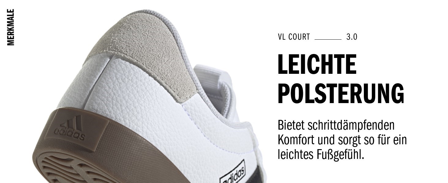 Дитячі фітнес-кеди Adidas VL Court 2.0 (30.5 EU, чорний/білий/чорний)