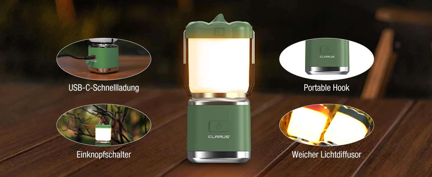 KLARUS CL8 Mini Camping-ліхтар 