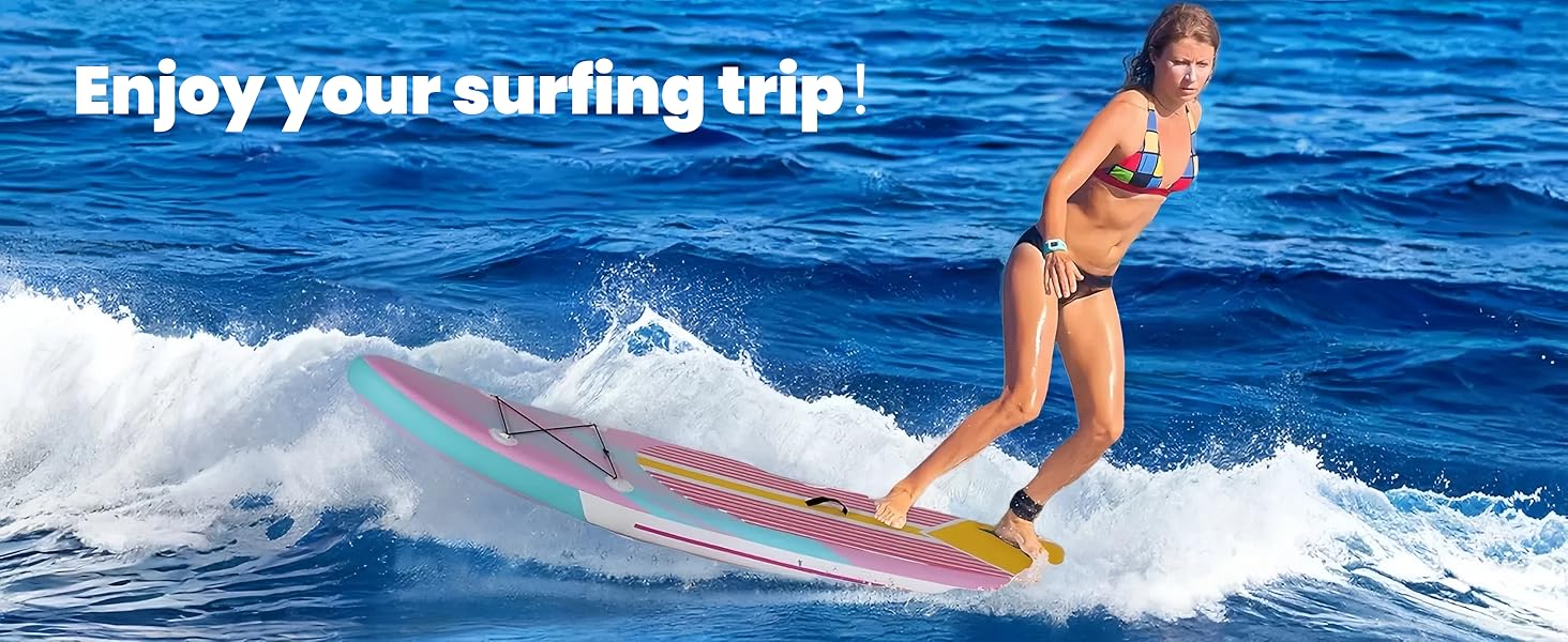 Надувний SUP дошка Stand Up Paddle 305 см для дорослих, рожева. Комплект з аксесуарами, для будь-якого рівня підготовки, вантажопідйомність 200 кг (2 особи)