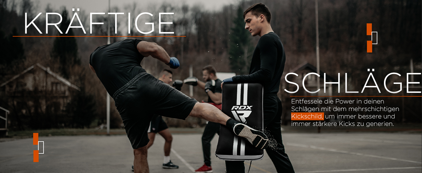 Шлагкішен RDX для бойових мистецтв: кикбоксинг, карате, ММА, муай-тай, таеквондо (1 шт., чорний)