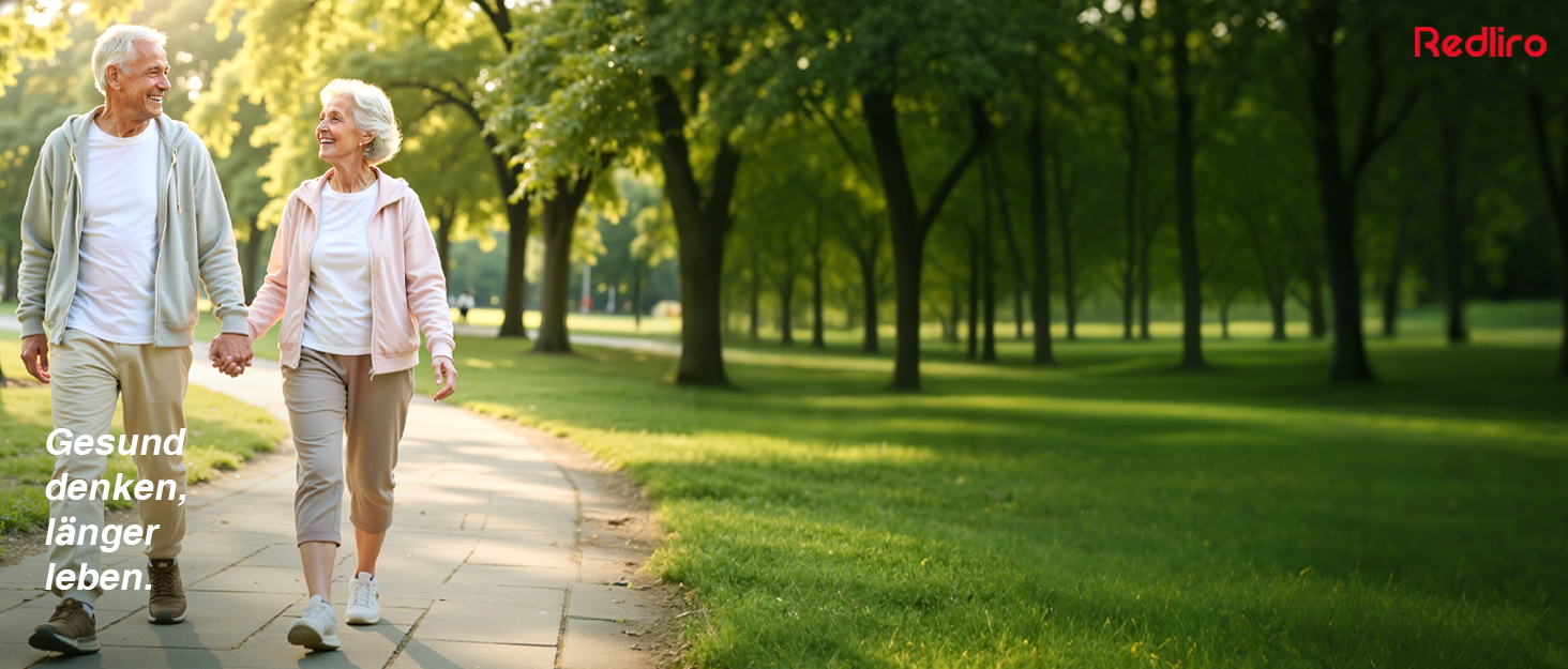 Біговий доріжка Redliro з довгими поручнями для людей похилого віку, до 136 кг, складана, з колесами, тримач для напоїв та телефону, для відновлення вдома або в квартирі