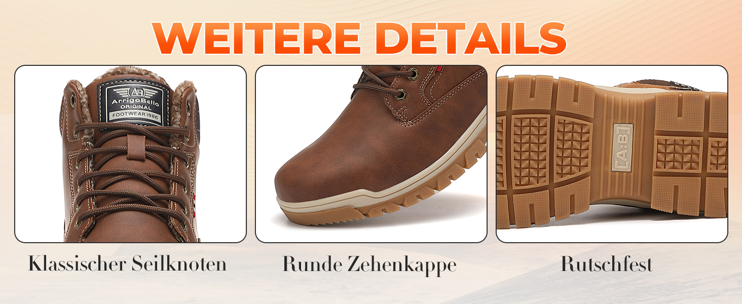 Чоботи зимові чоловічі Arriggo Bello, жовті, 41-46 EU, утеплені, антиковзаючі, для трекінгу та хайкінгу