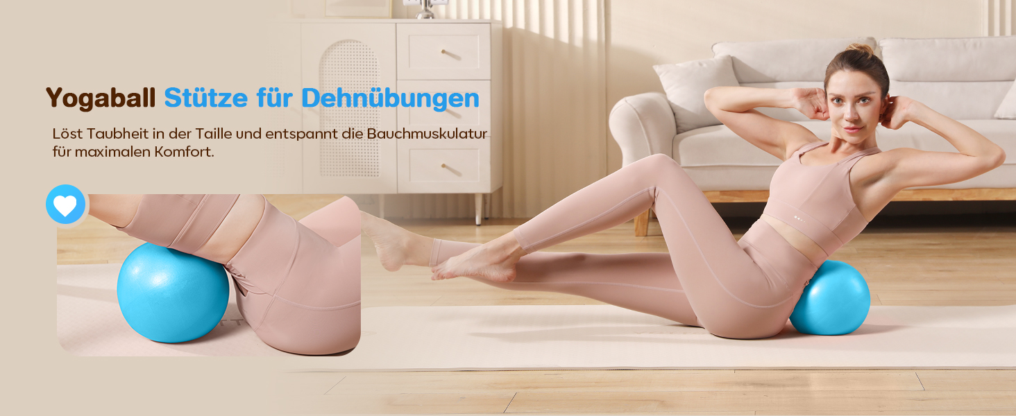 Набір для пілатесу 13 шт: кільце 13', м'яч 10' та еластичні стрічки для жінок вдома. Комплект обладнання для пілатесу для початківців, стрічки та аксесуари (блакитний)