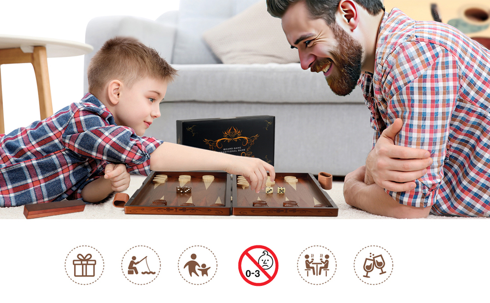 Набір для гри в шашки та бейсбол Syrace Holz з дерев'яним кейсом, класична стратегічна гра для дорослих та дітей (Stern Upgrade)