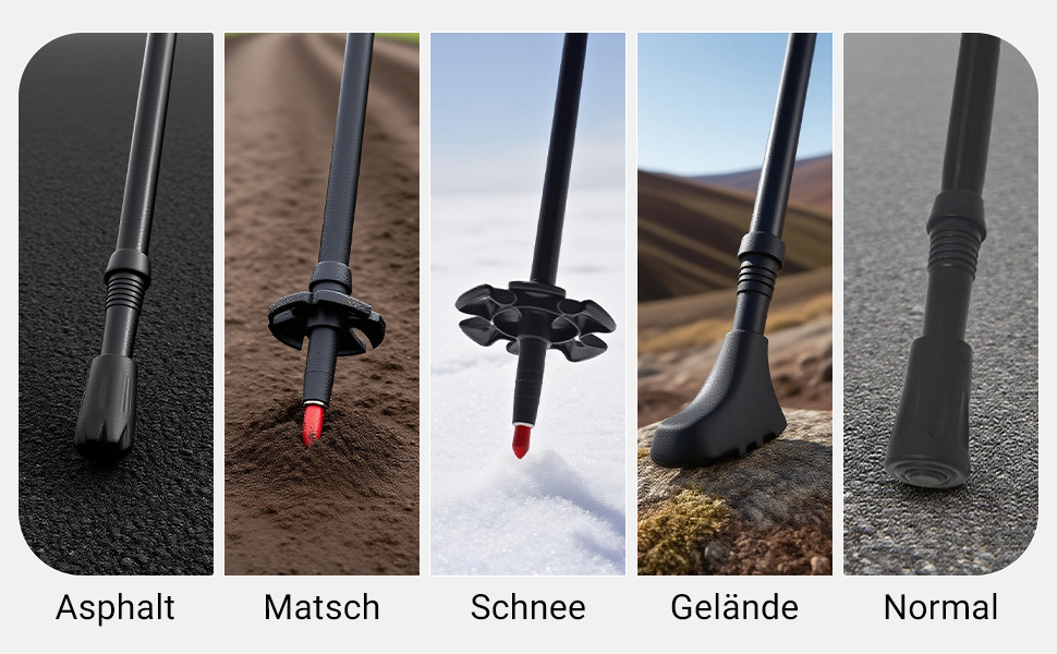 Жінські та чоловічі палиці для скандинавської ходьби, 2 шт. Телескопічні палиці для ходьби та трекінгу з алюмінію з гумовими амортизаторами (ергономічна ручка, чорний колір)