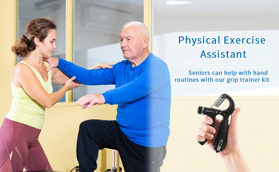 Набір для тренування сили хвата (7 шт.): регульовані тренажери зап'ястя, сумка для зберігання, розтягувач пальців, тренажер зап'ястя, кільце для тренувань та куля для зняття стресу