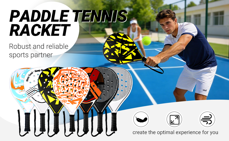 Набір для пляжного тенісу (2 ракетки) Padelschläger ABS/EVA, з м'ячами та сумкою для перенесення - для дорослих, чорно-червоний