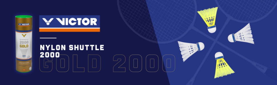 Набір шатлів для бадмінтона VICTOR Nylon Federball Shuttle 2000
