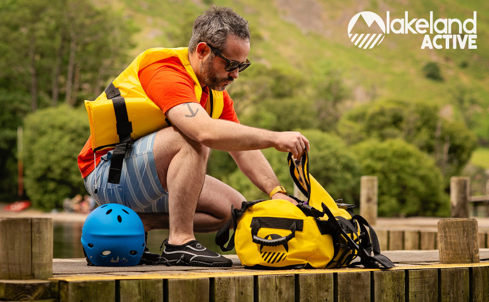 Спортивна сумка та рюкзак Lakeland Active Ullswater, 40 л, чорний, водонепроникний, суха сумка