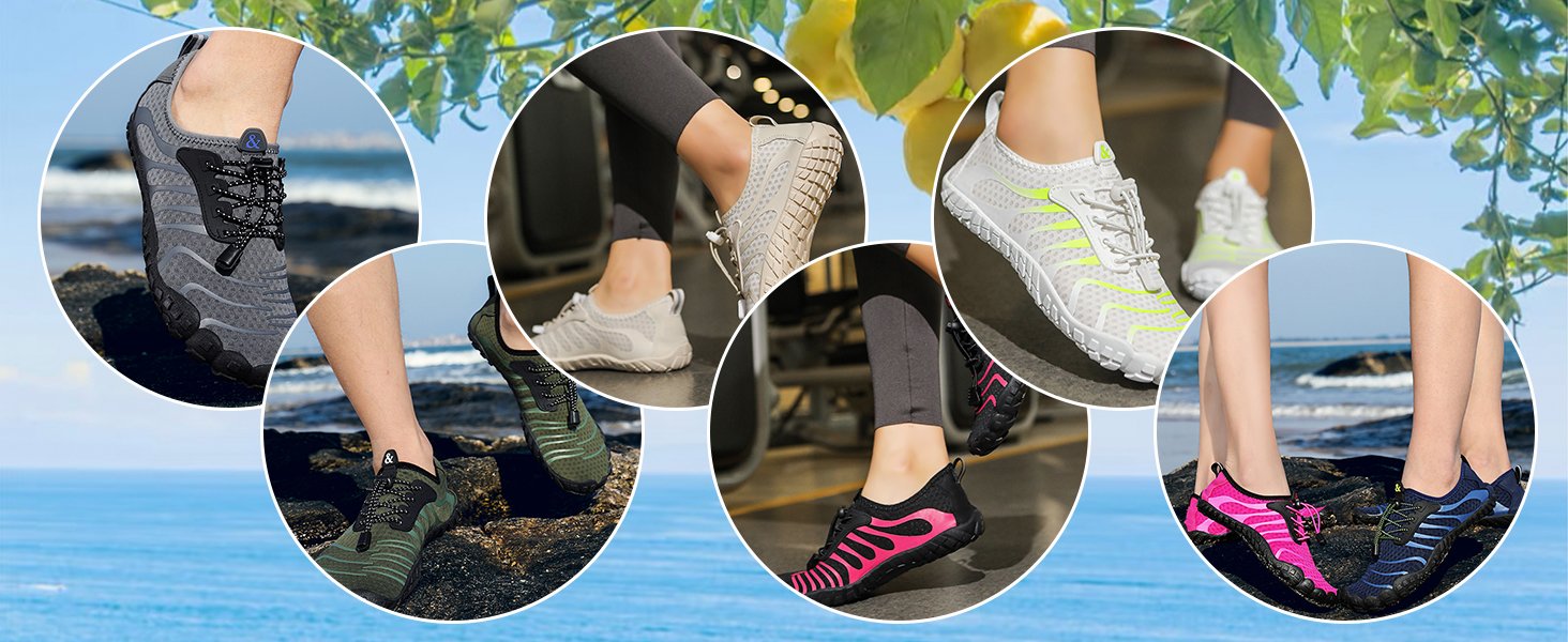 Шкарпетки для плавання та водних видів спорту: чоловічі та жіночі шкарпетки для пляжу, басейну та моря. Швидка сушка, дренажні отвори, унісекс, розміри 36-46 EU, колір блакитний