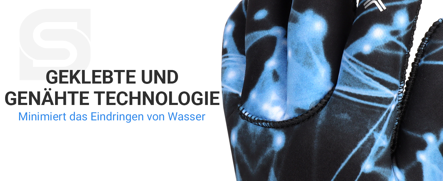Рукавички з неопрену Sushall для чоловіків, 3 шт. - водолазні рукавички для дайвінгу, серфінгу, снорклінгу (L, чорний)