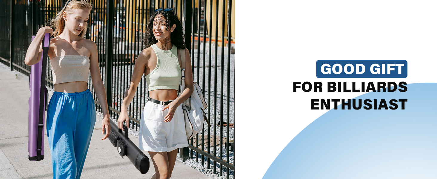 Чохол для більярдних київ: містка сумка для 2 київ з аксесуарами, фіолетовий колір, до 58 дюймів