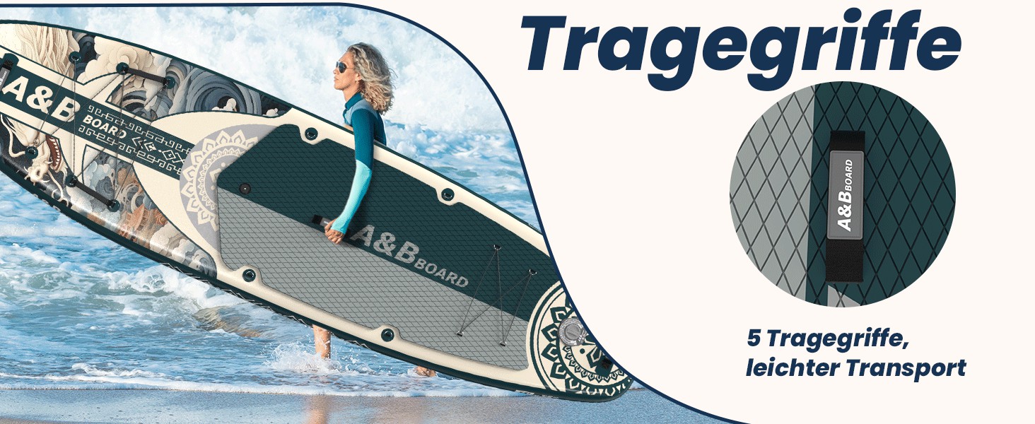 Надувний SUP-борд ABBOARD 335 см для двох осіб, зелений – комплект з преміум аксесуарами, вантажність 200 кг