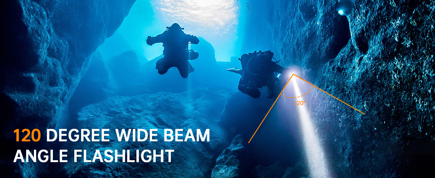 Ліхтар під водою Wurkkos Tauchlampe - 150 метрів, 5000 люмен, 4 LED LH351D, акумуляторний, з зарядним пристроєм
