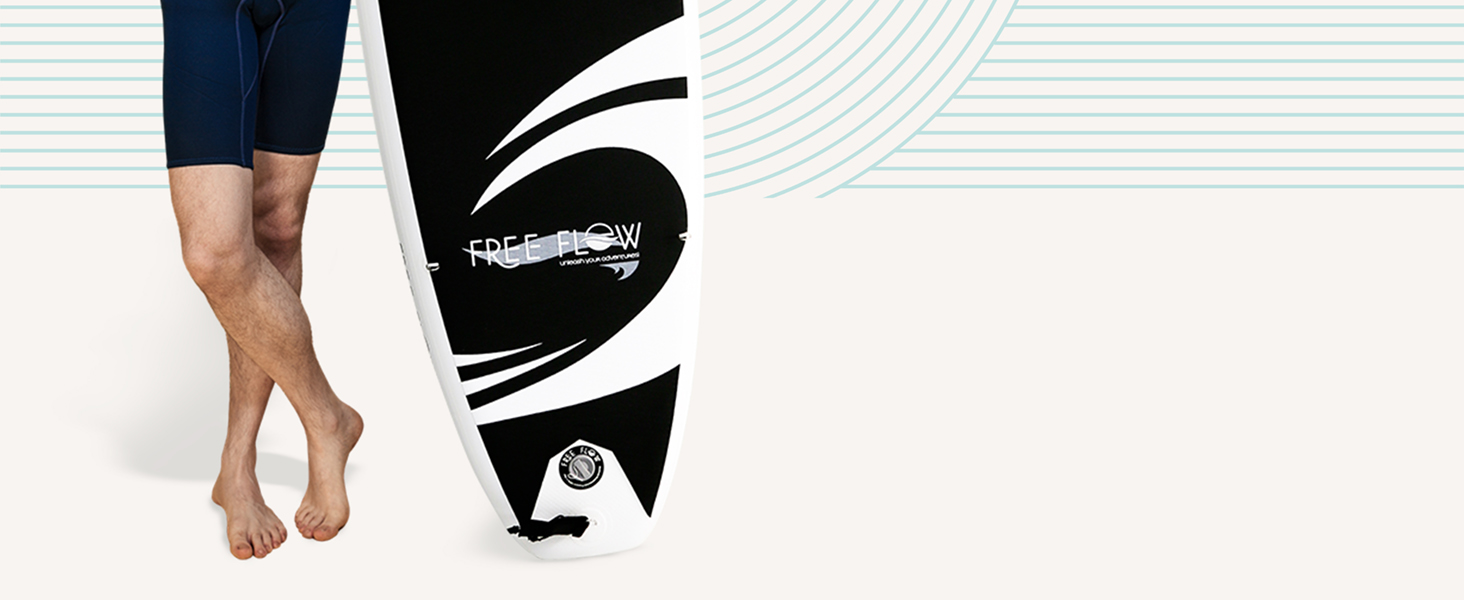 Надувний SUP СерeneLife Stand Up Paddling Board: комплект з веслом, насосом та сумкою. Touring SUP для дітей та дорослих, чорно-сірий, 155 кг.