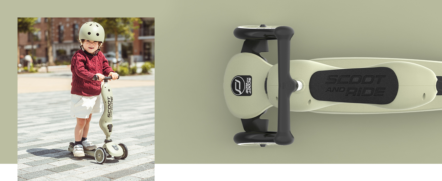 Scoot & Ride Highwaykick 1-2: катання на самокаті та бігове велосипед для дітей 1-5 років (Ash)