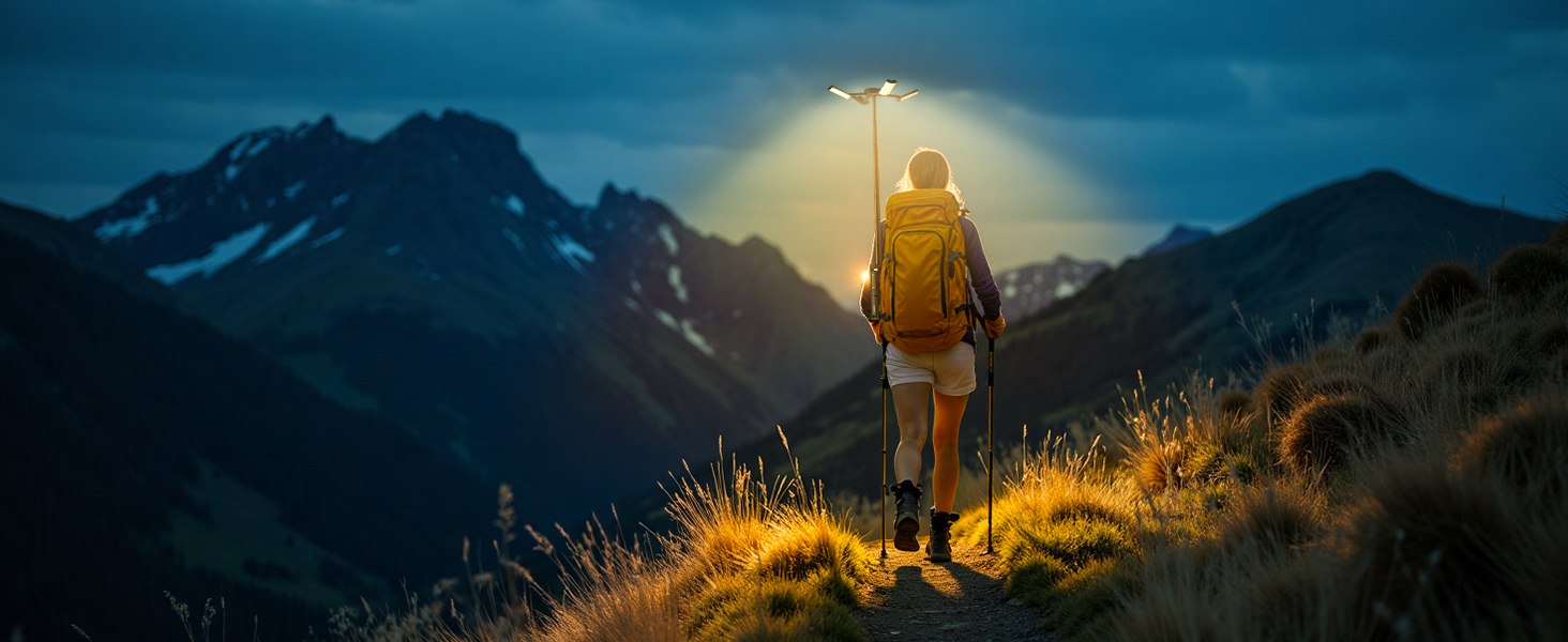 Ліхтар кемпінговий акумуляторний Teleskop Campinglampe 12000 mAh, багатофункціональний, магнітний, водонепроникний IPX5 для кемпінгу та подорожей