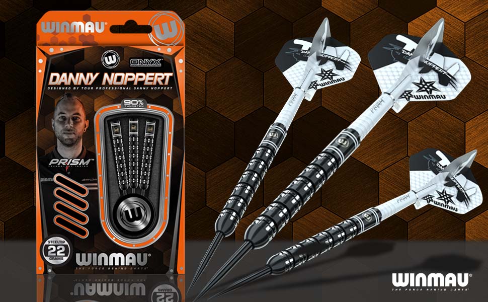 Дротики WINMAU Danny Noppert Freeze Edition, 90% вольфрам, 22г